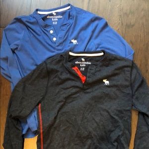 Abercrombie kids Henley shirts